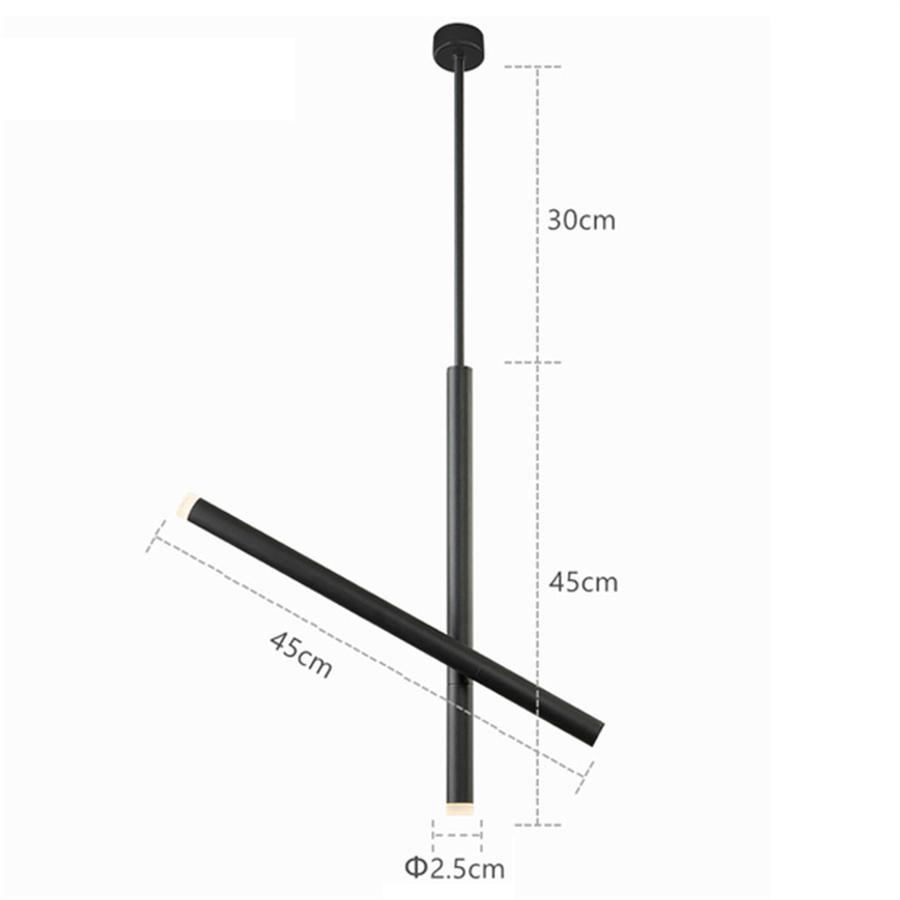 10W Rotatable Bedroom Bedside LED Pendant Light Nordic Pendant Lamp Spotlight Island Bar Counter Shop Suspension Hanging Light