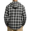 Men's Retro Casual Lightweight Loose Fit Plaid Hooded Long Sleeve Sun Shirt