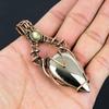 Gorgeous Golden Apache Pyrite Gemstone Pure Copper Wire Wrapped Handmade Pendant Jewelry