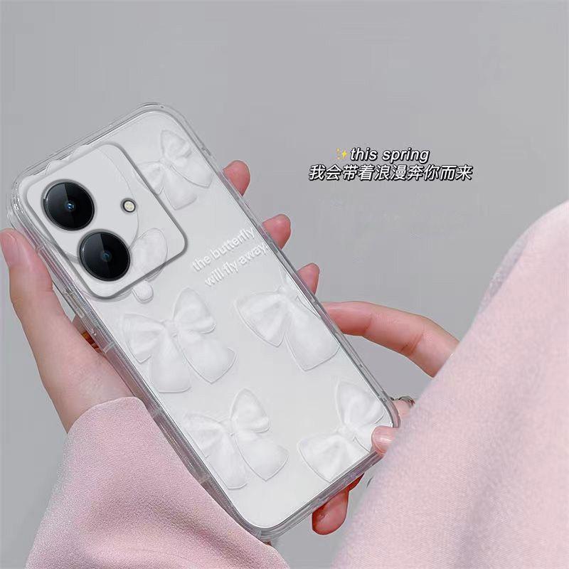 REALME NOTE 60X Mobile Phone Case Girl Heart Love Couple Matte Minimalist Style