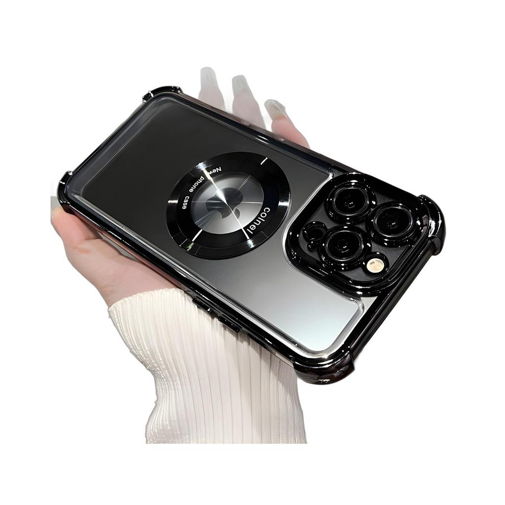 MagSafe-Compatible Electroplated Shockproof Case for iPhone 13/14/15/16 Pro Max