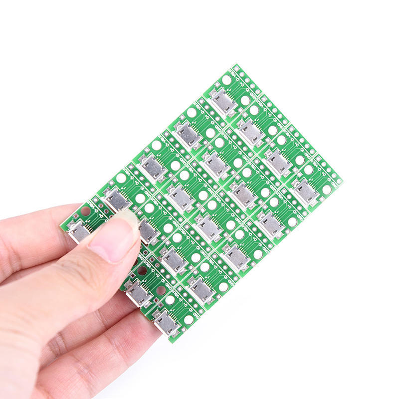 20Pcs Micro Usb To Dip 2.54Mm Adapter Connector Module Board Panel Female 5-Pin