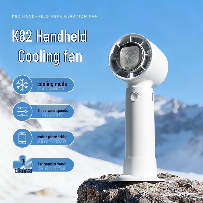 2026 Portable Mini Desktop & Handheld Cooling Fan with Phone Holder