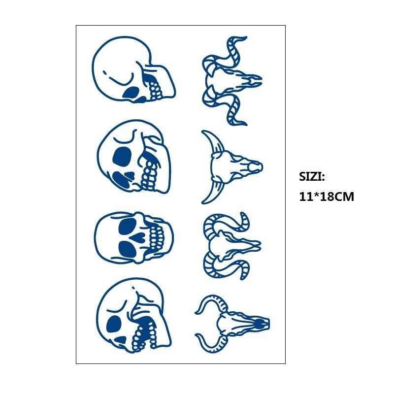 Emmy Naklejka Tatuaż Ziołowy Stopniowa Zmiana Geometryczny Gwieździste Niebo Łańcuch z Gwiazd Trwały Nieodblaskowy Naklejka Transferowa Wodna