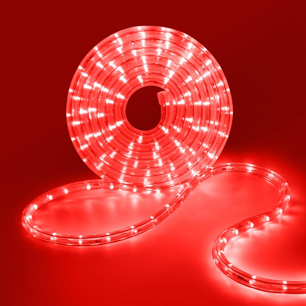 110V 220V LED Strip Light 360 Round Rainbow RGB Neon Tube Light Flexible LED Tape Rope 8 Modes Waterproof Stripe Lamp Christmas