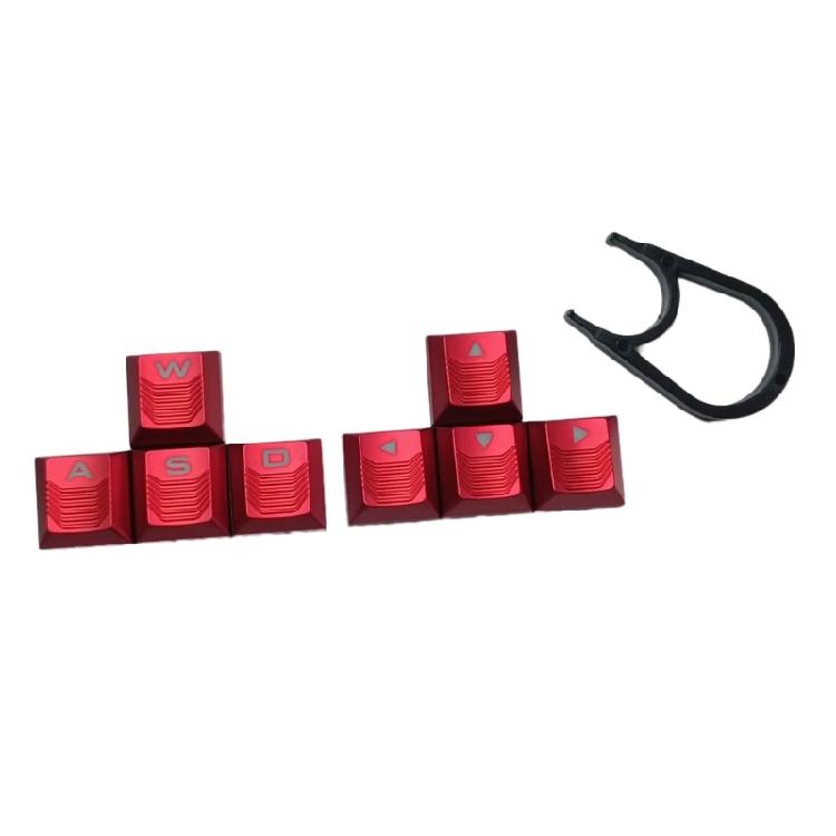 

Ergonomic Translucent Keycap Set for Mechanical Keyboards WASD and Arrows Keycaps Elevates Gaming Enhances Durability красный