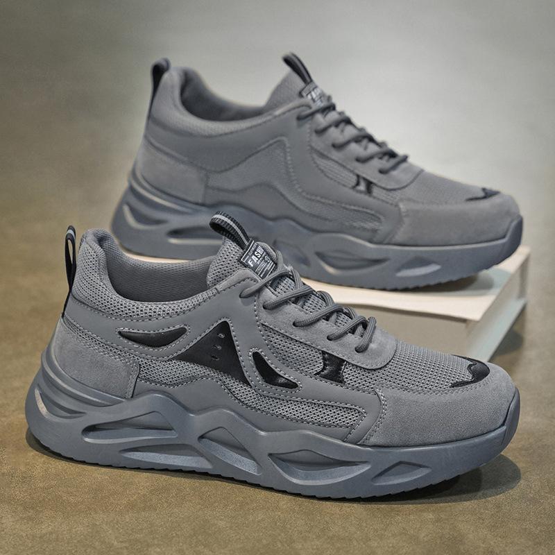 

Spring men s shoes new breathable mesh shoes men s sports shoes trendy versatile platform casual running dad shoes 39