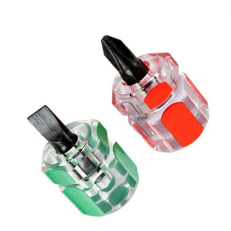 

Набор из 4 отверток для швейной машины, мини-короткая отвертка, портативная отвертка с игольной пластиной и головкой-редиском, швейные инструменты для ремонта 4PC RED GREEN MIEXD