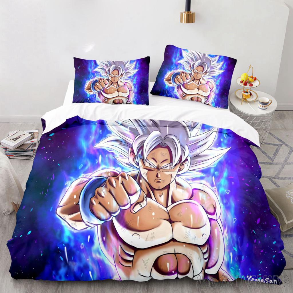 Comforter Cover Dragon Ball Anime Goku Bedding Set Baby Duvet Cover Sets Bedclothes Twin Single King Kids Adult Gift