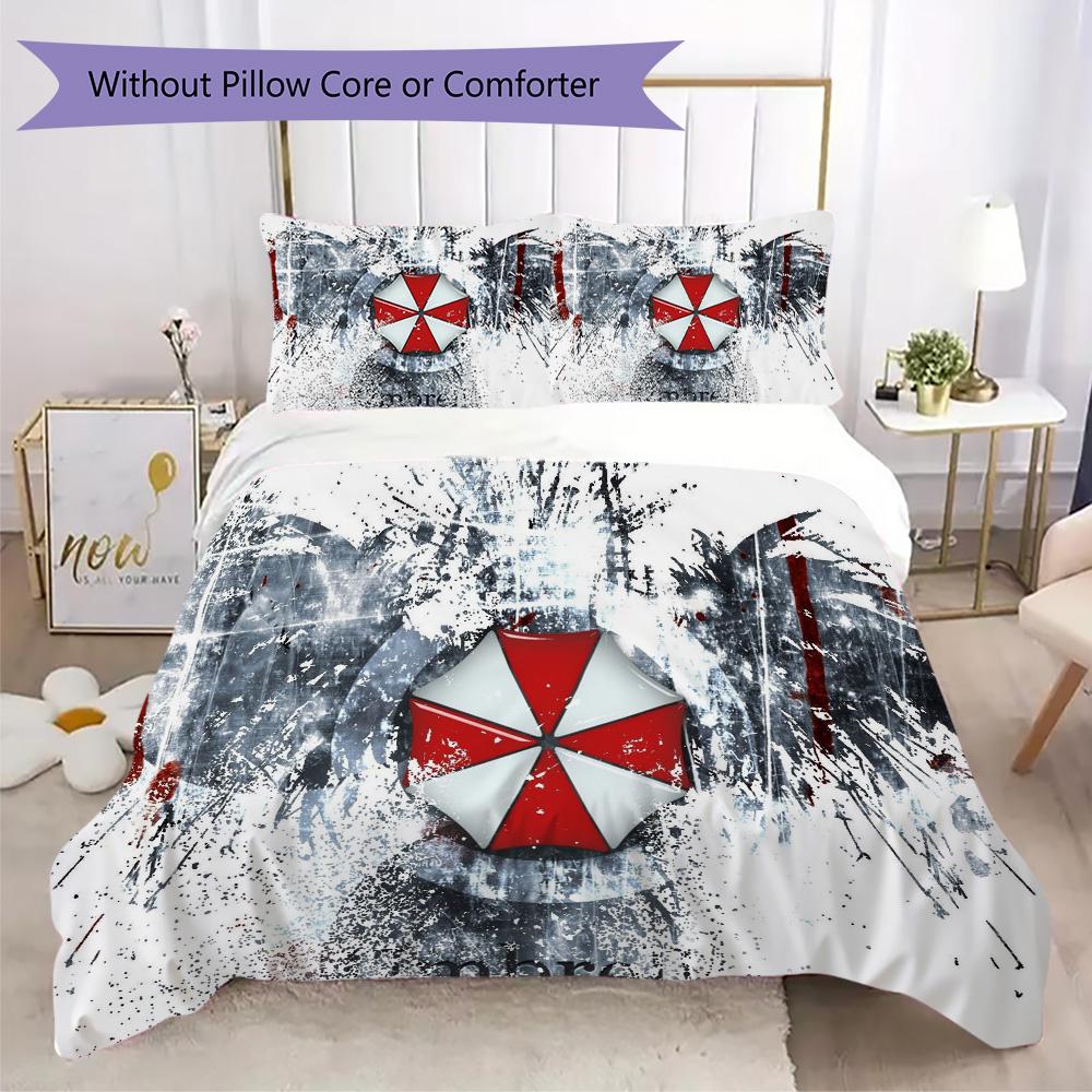 The Sci-fi Game Resident Evil Umbrella Corporation Offers Soft and Comfortable Bedding Covers and Pillowcases for Home Use (without Core) K5