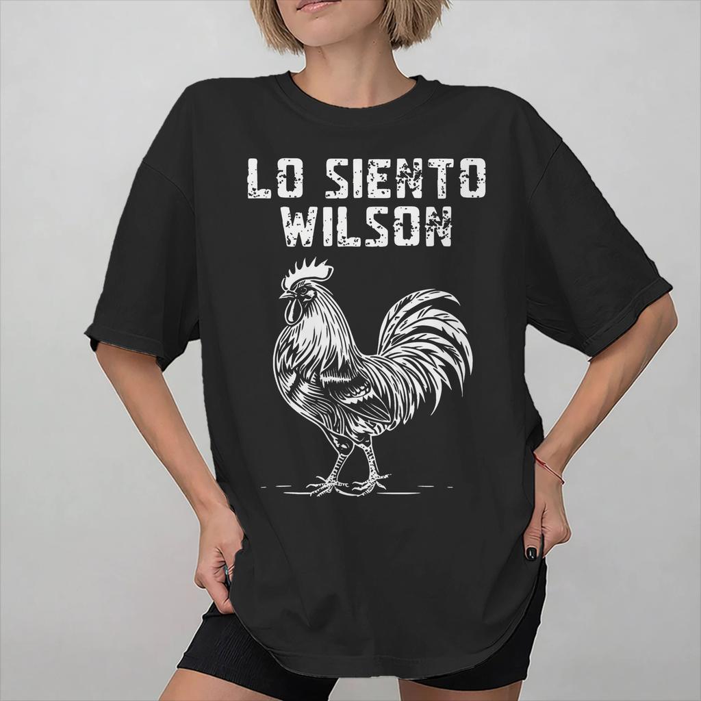 Cute Wilsons Lo Siento Funny Chicken Meme Merch Unisex T Shirt Pure Cotton Tee Graphic Printing Tops Tshirt