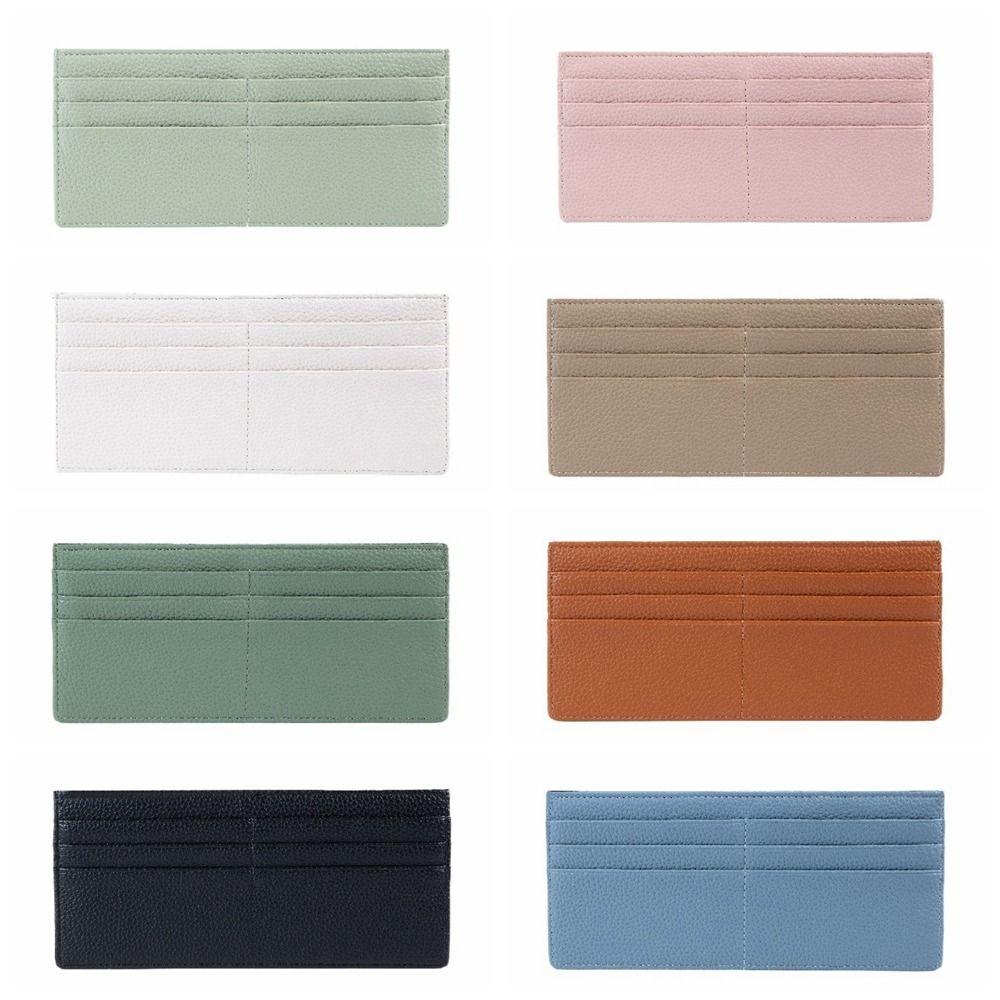 PU Leather Long Wallet Korean Style Zipper Coin Purse Casual Credit Card Holder  Outdoor