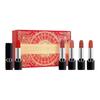 Lipstick Vibrant Blue Gold Lipstick, Set of Five, Brilliant Gold Lucky Limited Gift Box, Velvet, Smooth and Long-lasting, Easy To Color, Matte