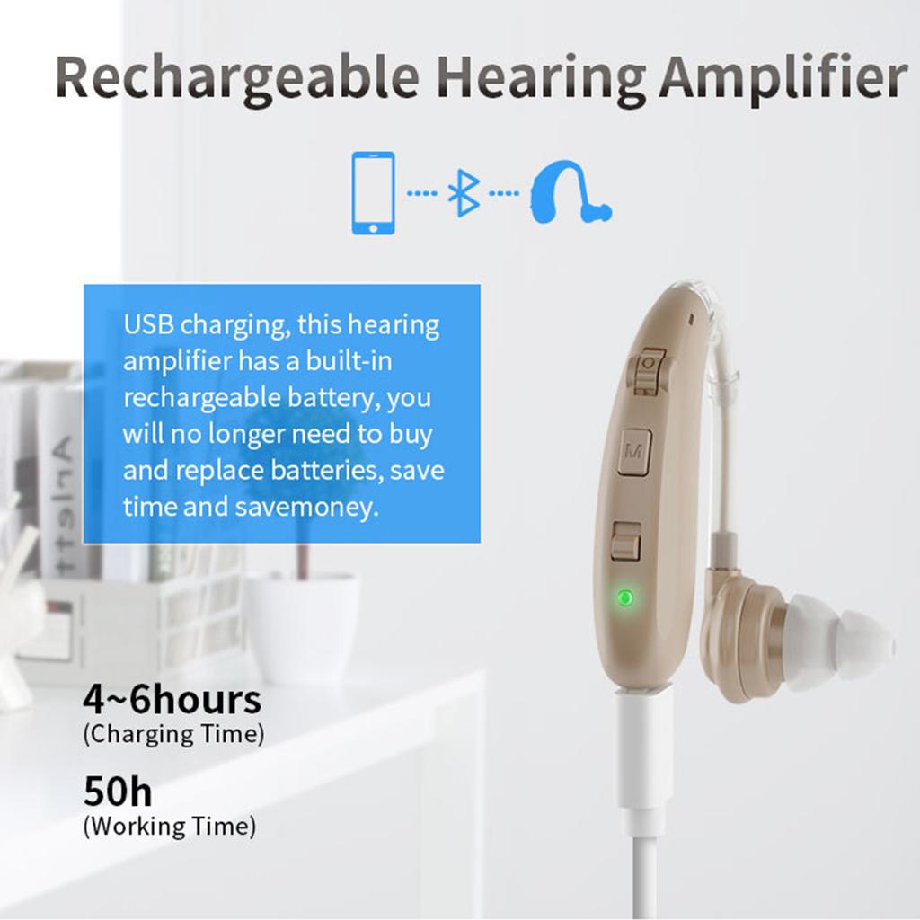 Z-360BT Wiederaufladbares BT-Soundverstärker-Hörgerät für das linke und rechte Ohr
