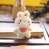 Cute And Cuddly Stuffed Animal Keychain With Ultra-soft Short Plush Teddy Bear And Bunny