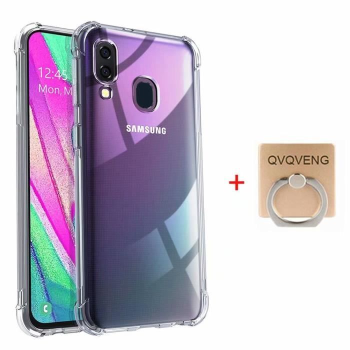 Coque - Samsung - Galaxy A40 - Transparent - Anti-choc - Silicone TPU