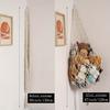 Amaca in Macramè per Conservare Peluche, Grande - Arredamento Stanza Boho Angolo Porta Giocattoli Rete Organizer Appeso per Peluche