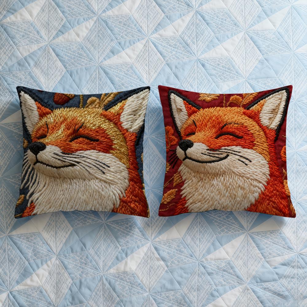 Cushion Cover Soft Squinty Case For Sofa Living Room Home Comfortable Office Decor Protective Pillow Fox Covers