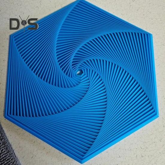 3D tištěná fraktální fidget šestiúhelníková senzorická hračka pro děti a dospělé s šestiúhelníkovým motivem, spirála, šestiúhelníková senzorická hračka