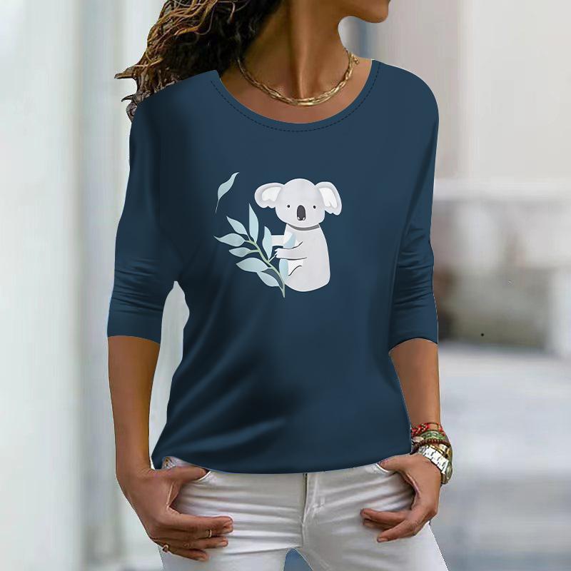 Топы для женщин с принтом 3D белого журавля — фото 3