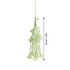 Floral Charm Strap Keychain for Bags and Phones, Valley Flower Hanging Style with Translucent Flower Drops and Bead Details