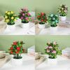 Faux Rose Flower Pot Artificial Plant For Wedding Decor And Photography Backgrounds