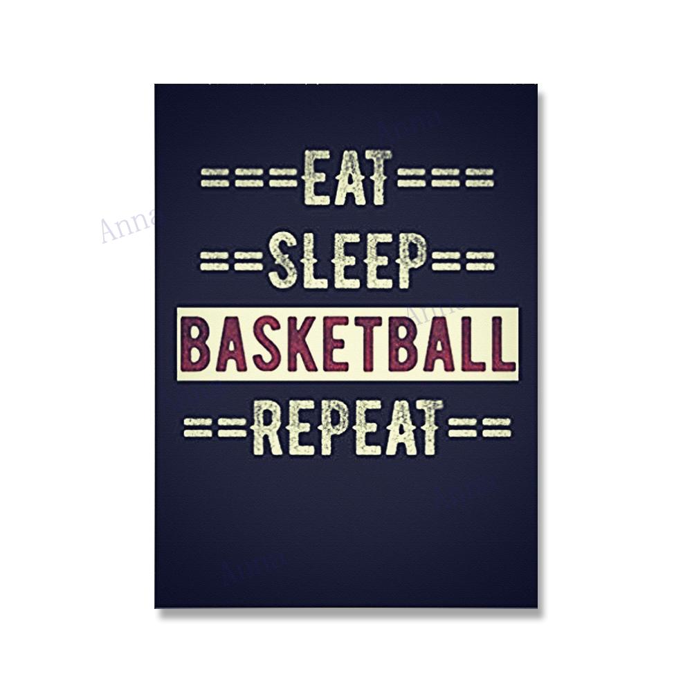Sport Basketball Inspirational Words Canvas Painting Motivational Posters and Prints Wall Art Picture for Living Room Decor