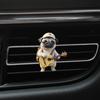 Désodorisant de Voiture Acrylique Clip d'Aération Chien Décoratif Parfum de Voiture Clip Climatiseur Voiture Anti-Rouille Chien Adore Cadeau Accessoires Intérieur d'Aération Auto