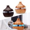 Wood Grain Ultrasonic Aroma Diffuser,300ml Cool Mist Air Humidifier with 7 Color LED Night Light for Home,Bedroom,Office
