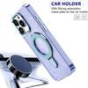 Coque de Protection - BOOLING - pour iPhone 17 Pro Max - Silicone PC Antichoc avec Cercle Magnétique Bleu