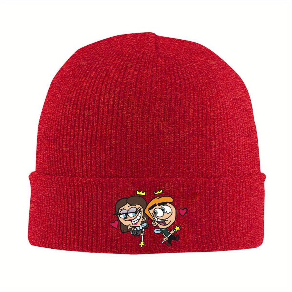 Fairly Oddparents - Cosmo Warm Knitted Cap Hip Hop Bonnet Hat Autumn Winter Outdoor Beanies Hats for Men Women Adult