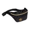 New Adidas Originals Polyurethane Crossbody Bag, Shoulder Bag, Fanny Pack Regular Women's Black H09037
