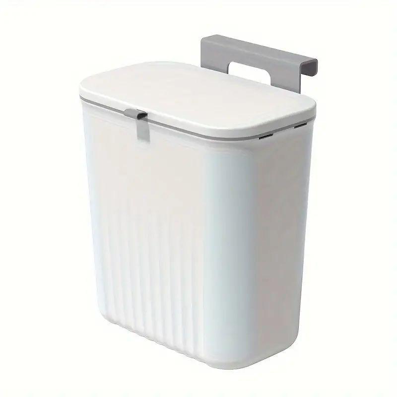 Wall-Mounted Bathroom and Kitchen Trash Can with Lid