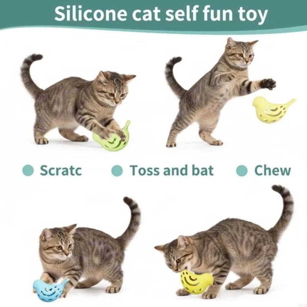 Creative Pet Food Dispenser Hollow Out Pet Food Leaking Toy Pet Silicone Leaky Feeder Pet Products