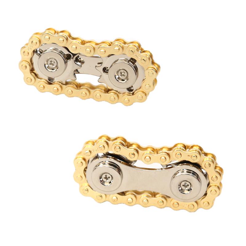 Sprockets Flywheel Fingertip Gyro Fidget Spinner Antistress Anxiety Metal Bike Chains EDC Spinner Fidget Toys For Adult Kids