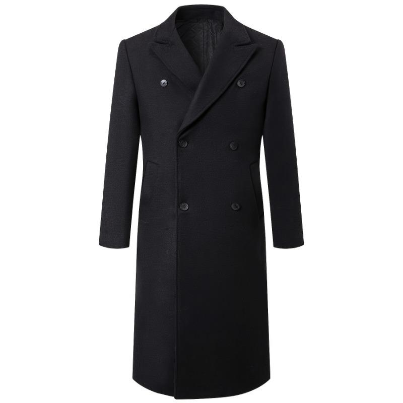 Men S Thickened Double Breasted Slim