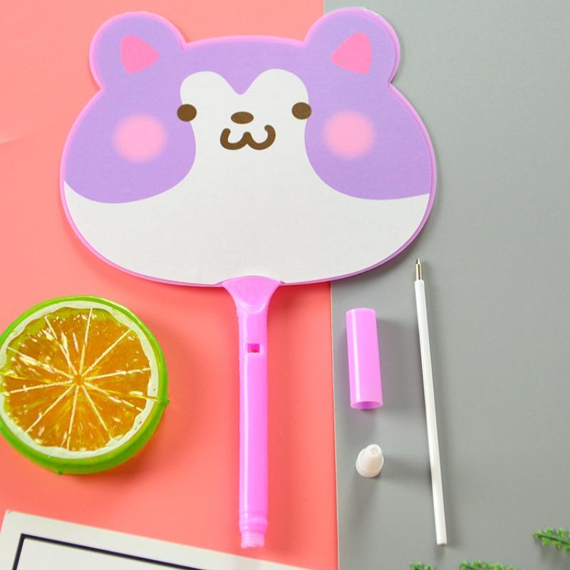 50Pcs Cartoon Creative Cute Rabbit Bear Fan Neutral Pen Creative Gift School Writing Supplies Ballpoint Pen