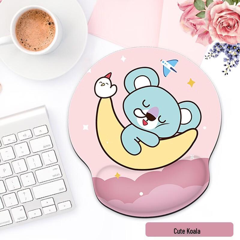 Fumede Cute Koala Silicone Mouse Pad with Wrist Rest