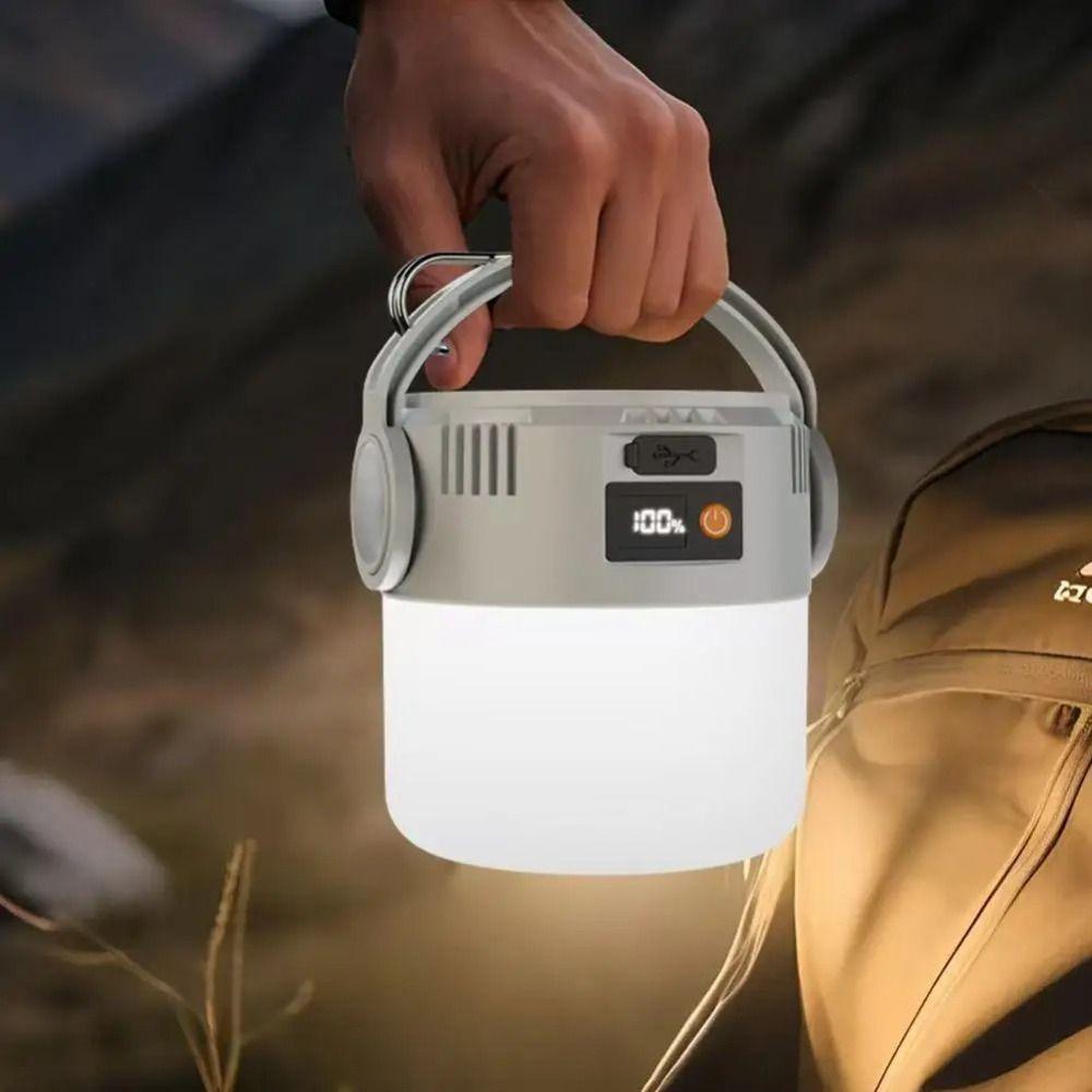 Solar Rechargeable Solar Bulb Light ABS Market Stall Light Camping LED Lamp Outdoor Picnic Decor