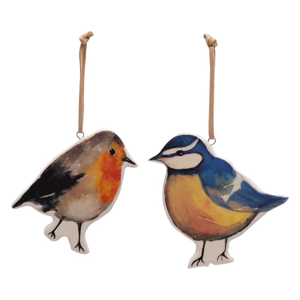 Country Living Robin & Blue Tit Plaque Set (Pack of 2)