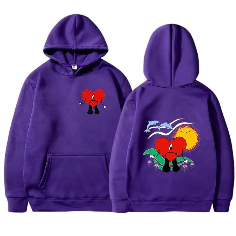 Funny Bad Bunny Hoodies Un Verano Sin Ti Print Men Women Streetwear Hoodie Hooded Sweatshirts Pullover Unisex Tracksuit Clothing