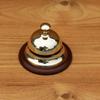 12.7 Cm Brass Elegant Hotel Bell Floral Ornament Bell Table Bell Art Deco Style Bell Office Gift Idea Reception Bell
