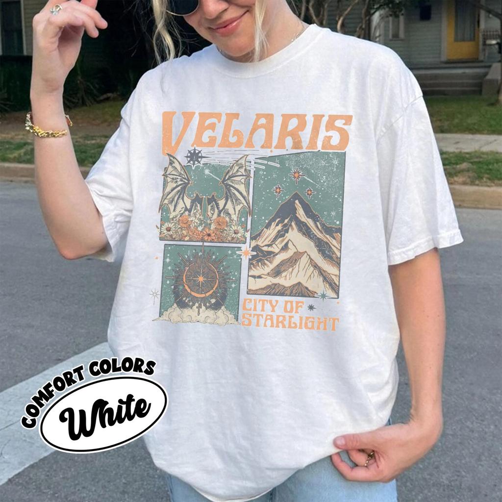 Velaris City of Starlight Acotar Comfort Shirt The Night Court T Shirt Bookworm Shirt Court of Thorns and Roses Acotar TShirt