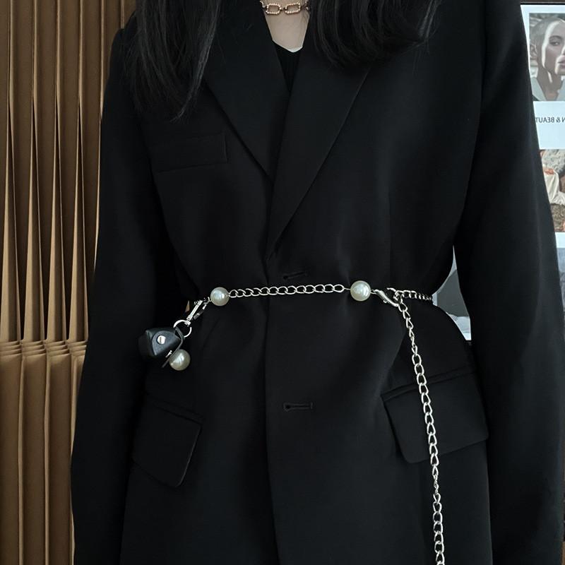 

Женский шикарный пояс-цепочка на талию с пряжкой в виде сердца для платьев, пальто и