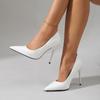 Women's Black High Heels: 2026 Spring Collection - Pointed Toe, Thin Heel, Plus Size