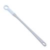 2 Pcs Toe Cleaning Brush No Bendling Silicone Long Handle Foot Scrubber in Shower for Home Spa Blue