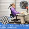 Memory Foam Lumbar Support Cushion Waist Pillow Auto Seat Back Cushion Ergonomic Fatigue Relief for Car Chair Home Office