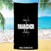 1 Stück Rammstein Musikvideo Teaser Strandtuch, schnell trocknendes saugfähiges Strandtuch, Outdoor-Sport Schwimmen Strandtuch, Weich und bequem Y7302