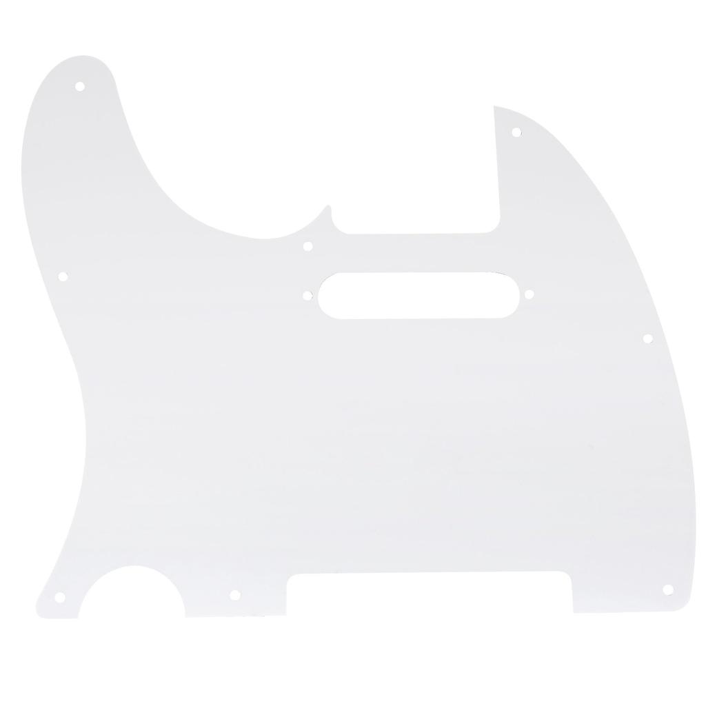 Musiclily TL Telecaster Pickguard for Fender Standard Tele Electric White Set 8-Hole USA/Mexico Guitars, Pearl, 4-Piece