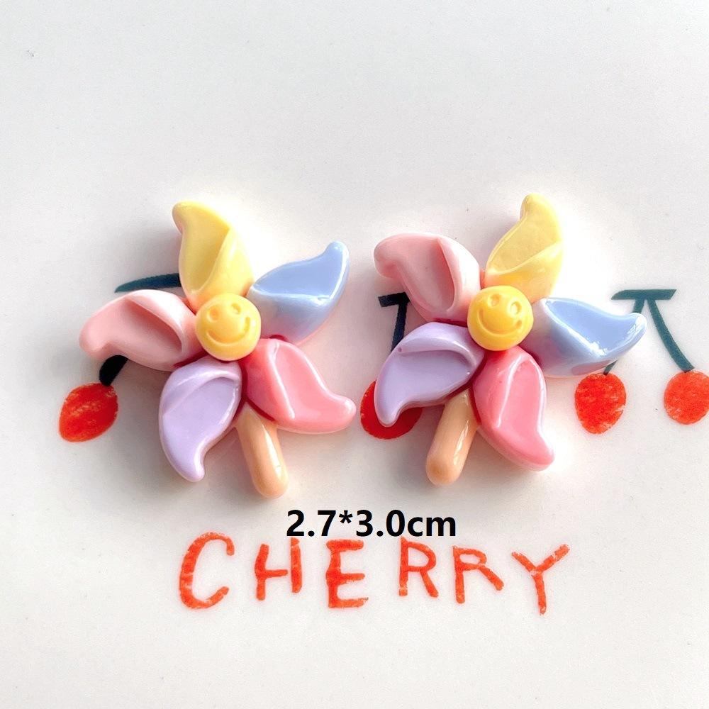 10Pcs New Cute Resin Flowers, Unicorns, Ice Cream Series Flat Back Manicure Parts Embellishments For Hair Bows Accessories